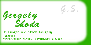 gergely skoda business card